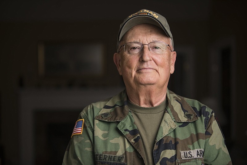 Staff photo by Troy Stolt / U.S. Army Vietnam War veteran and Bronze Star recipient Jerry L Sterner poses for a portrait on Tuesday, Oct. 20, 2020 in Chattanooga, Tenn.