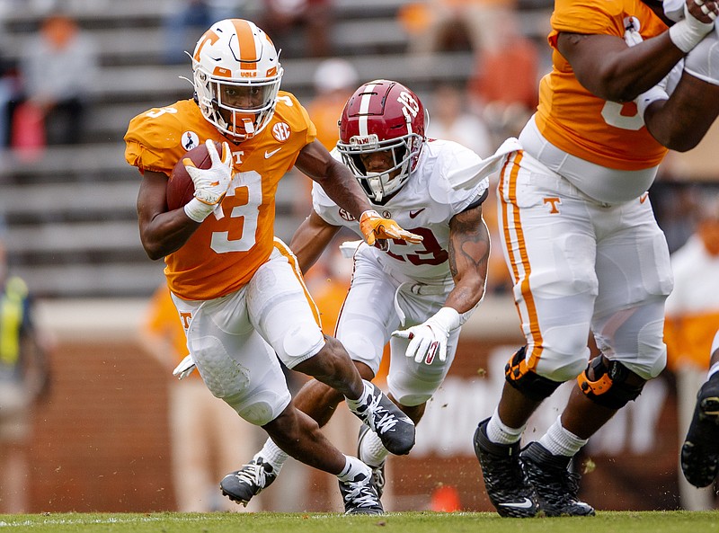 Tennessee Athletics photo by Kate Luffman / Tennessee sophomore running back Eric Gray believes the Volunteers can go on a second straight late-season surge.
