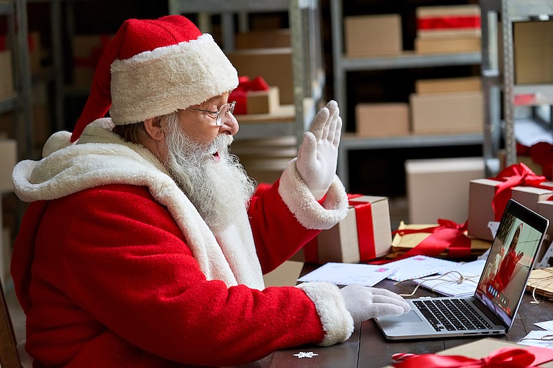 Some Christmas traditions will look a little different this year, including time spent with Santa. In-person visits will be available at malls by appointment, but virtual visits are being promoted as an alternative. / Photo credit: Getty Images/iStockphoto/insta_photos