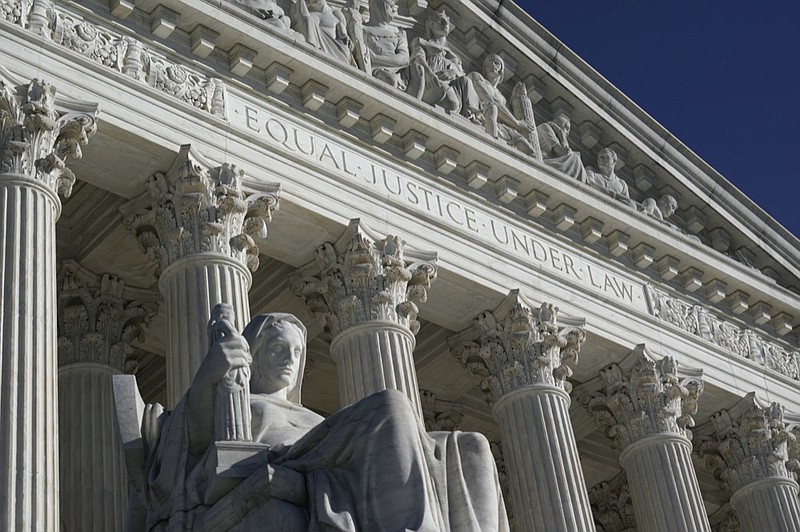 The Supreme Court in Washington on the day after the election, Wednesday, Nov. 4, 2020. (AP Photo/J. Scott Applewhite)


