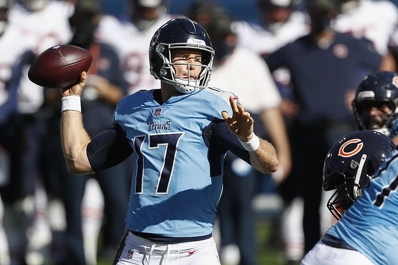 AP photo by Wade Payne / Tennessee Titans quarterback Ryan Tannehill will try to help his team start a new winning streak for the season with an AFC South victory against the Indianapolis Colts in Nashville.