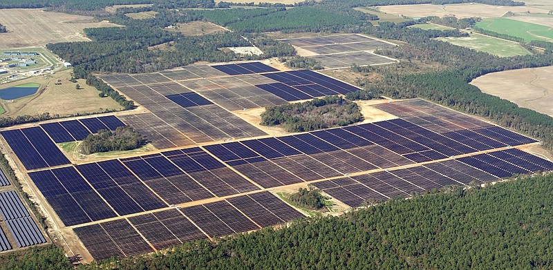 Contributed photo from the Tennessee Valley Authority / The planned Skyhawk solar farm in Obion County, Tennesee, includes about 300,000 solar panels over 705 acres, according to Origis Energy.