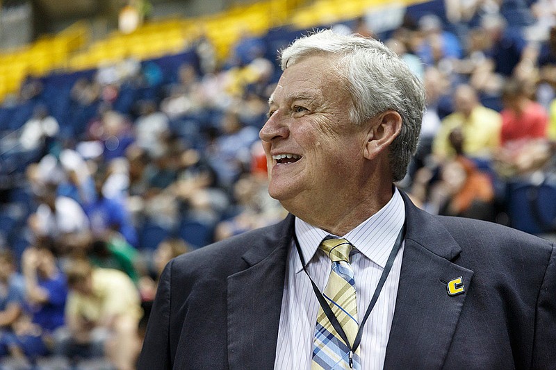 Staff file photo / Former UTC men's coach Mack McCarthy has written a book with stories from his decades in college basketball — "What I'm About To Tell You Is The Truth, Or Could Be" — and more than a third of the pages concern his time with the Mocs.