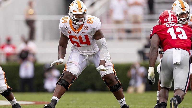 Tennessee Athletics photo / Tennessee sophomore left tackle Wanya Morris endured hip surgery and two 14-day quarantine stints before this season even started.