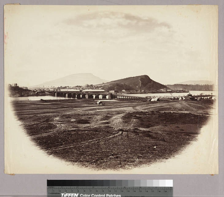 Contributed photo / Chattanooga's military bridge is shown in this photo from 1864.