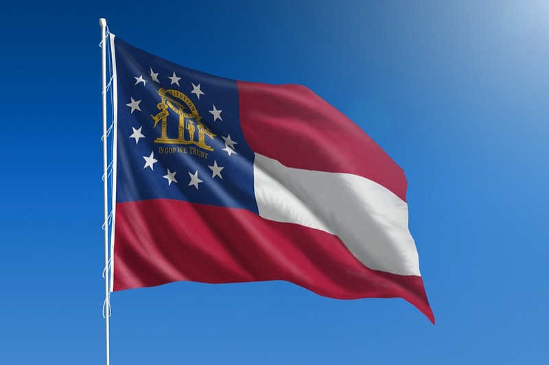 georgia state flag tile / Getty Images