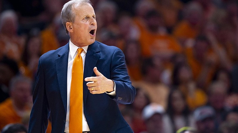 Tennessee Athletics photo / Tennessee men's basketball coach Rick Barnes has tested positive for COVID-19, and his Volunteers have paused team activities.