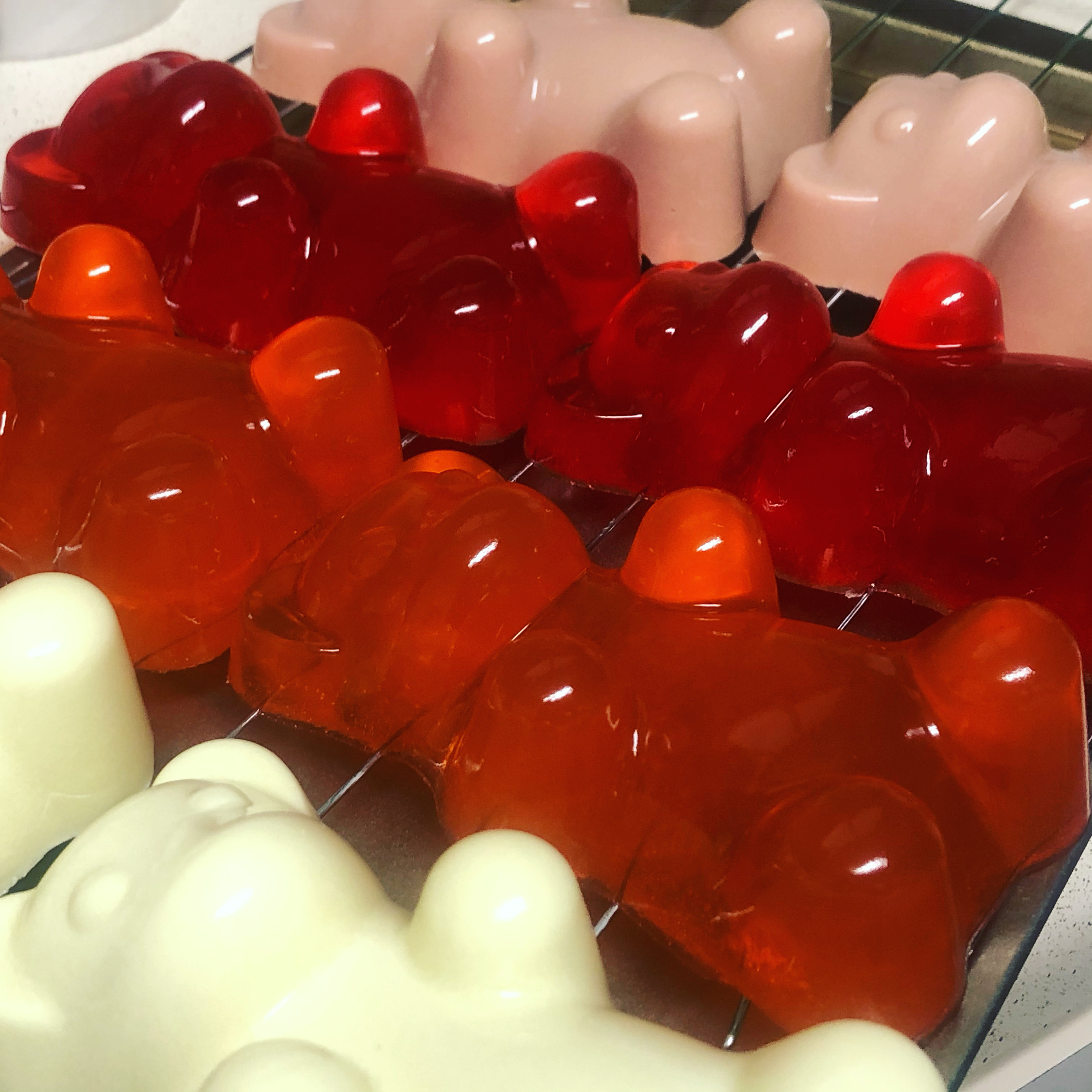 Contributed photo by Desiree Hulsey / Giant, hand-size gummy bears are among the signature items at Magic Wand Candy Co. in Ringgold.