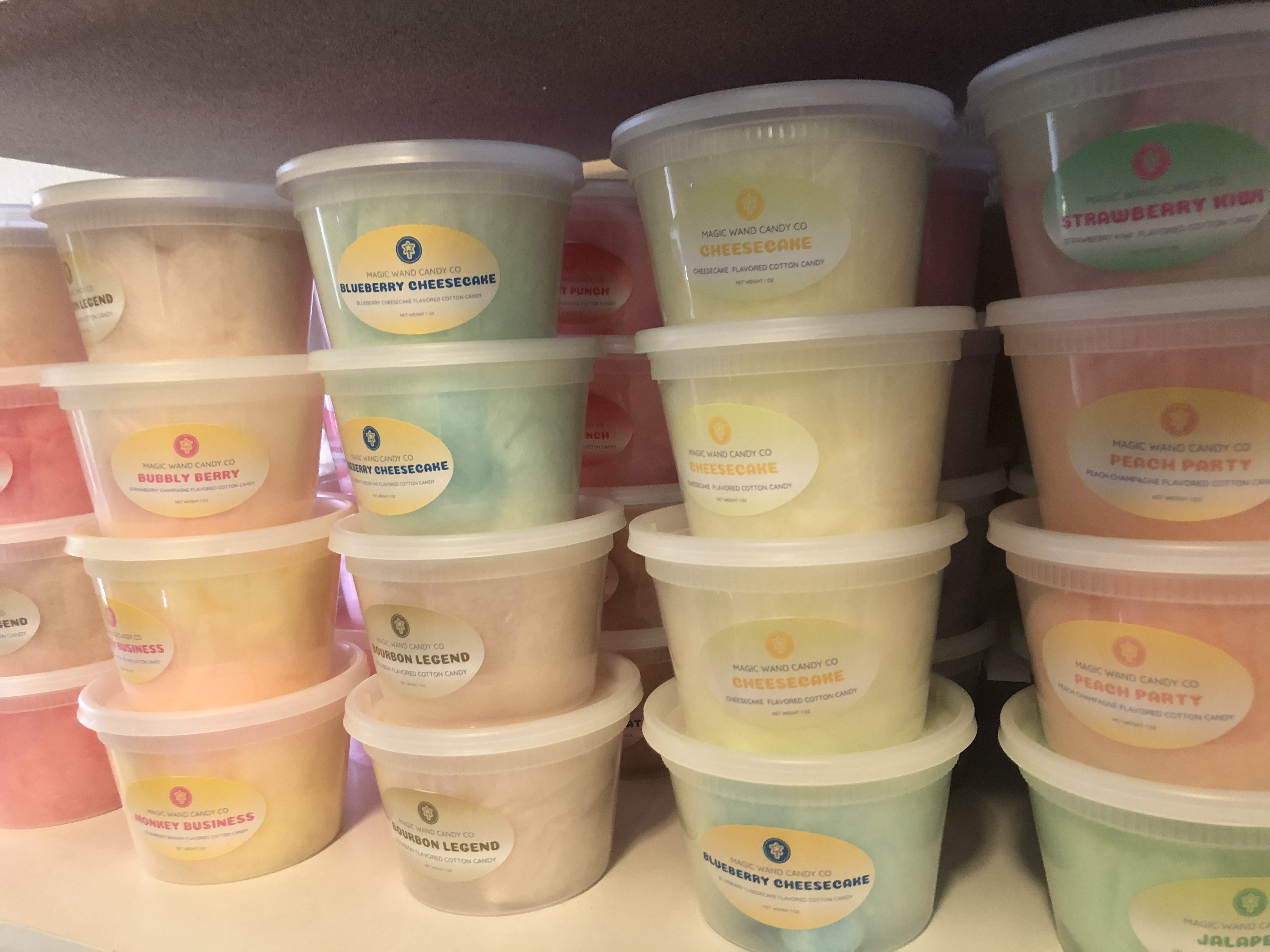 Contributed photo by Desiree Hulsey / Magic Wand Candy Co.'s 60-plus flavors of cotton candy include everything from bourbon to pickle to