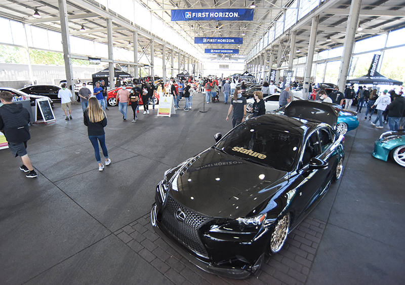 Staff photo by Matt Hamilton / The meet and car show takes over First Tennessee Pavilion.
