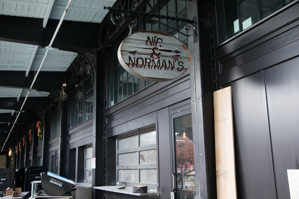 Staff photo by Troy Stolt / The exterior of Nic & Norman's is seen on Tuesday, Dec. 1, 2020 in Chattanooga, Tenn. The restaurant, which planned to open in the spring of 2020 before the pandemic, now plans to open open its doors sometime next week.