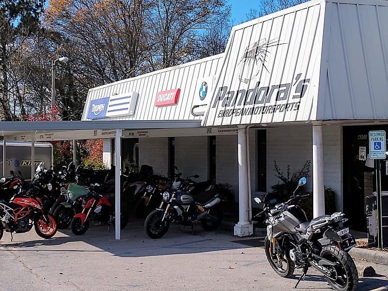 Staff photo by Mike Pare / Pandora's European Motorsports is planning to relocate its motorcycle dealership from Highway 58 in Chattanooga to East Ridge next year.