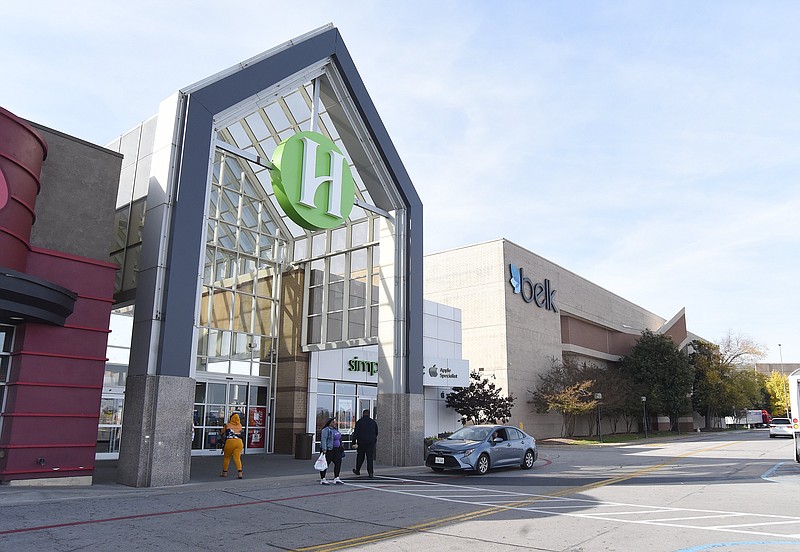 Staff file photo by Matt Hamilton / Shoppers come and go at Hamilton Place mall in Chattanooga last month.