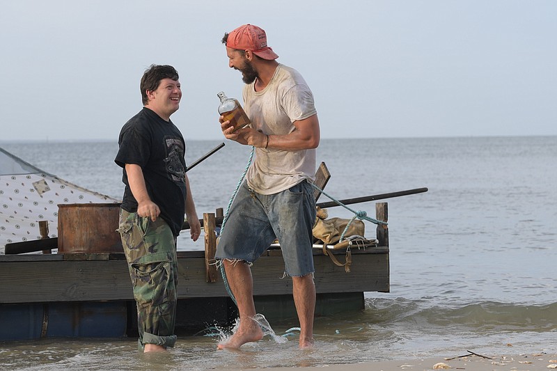 Photo by Seth Johnson/Roadside Attractions and Armory Films /Zack Gottsagen, left, and Shia LaBeouf in "The Peanut Butter Falcon."