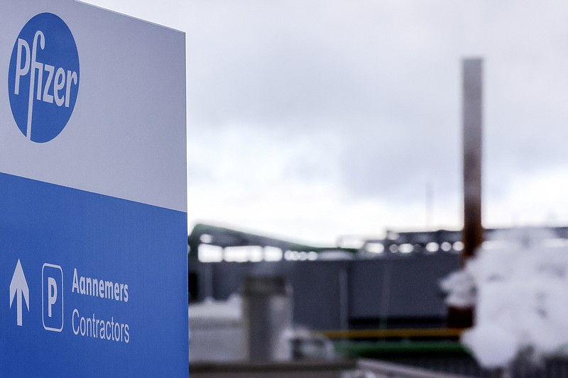 A general view of the Pfizer Manufacturing plant in Puurs, Belgium, on Friday, Dec. 4, 2020. British officials on Wednesday authorized a COVID-19 vaccine for emergency use, greenlighting the world's first shot against the virus that's backed by rigorous science and taking a major step toward eventually ending the pandemic. (AP Photo/Olivier Matthys)