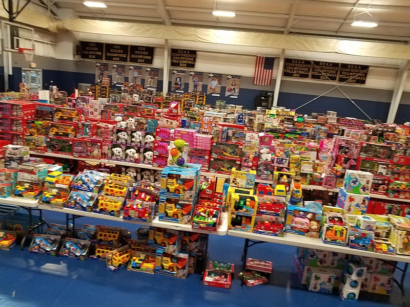 Photo contributed by Sheriff Steve Wilson / A previous year's Al Millard Stocking Full of Love toy store is seen. Donations are still being sought for this year's outreach in both Walker and Catoosa counties. With the uncertainty of stock availability and delivery times, Catoosa County Sheriff Gary Sisk encourages families to pick up a toy or two whenever they're out shopping.