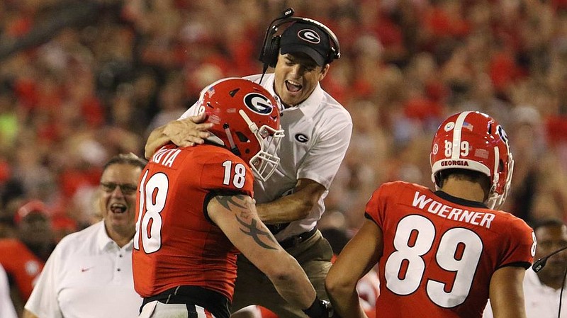 University of Georgia photo / New South Carolina football coach Shane Beamer was the tight ends coach and special teams coordinator for Georgia during the 2016-17 seasons.