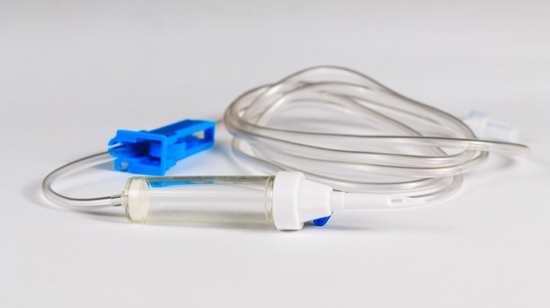Complete primary catheter on white background health medical hospital tile / Getty Images
 
