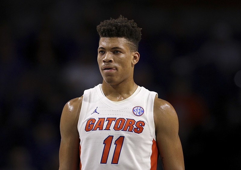 AP file photo by Matt Stamey / University of Florida forward Keyontae Johnson, the SEC men's basketball preseason player of the year, collapsed during Saturday's game at nonconference rival Florida State and was hospitalized in critical but stable condition.