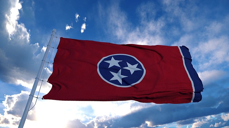 Tennessee flag tile / photo courtesy of Getty images
