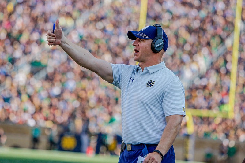 Notre Dame photo / Notre Dame defensive coordinator Clark Lea, a former Vanderbilt fullback, was named Monday night as the new coach of the Commodores.