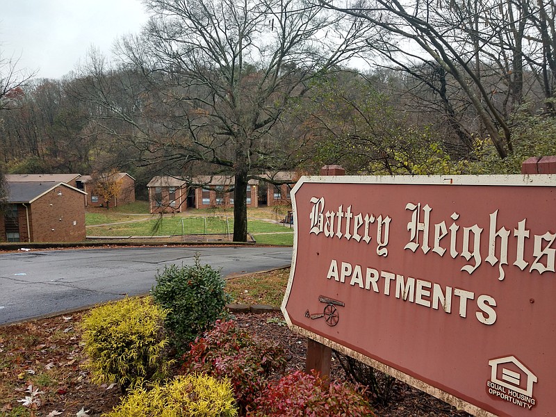 Staff photo by Mike Pare / Battery Heights Apartments in Chattanooga is to undergo an extensive renovation into affordable housing units.