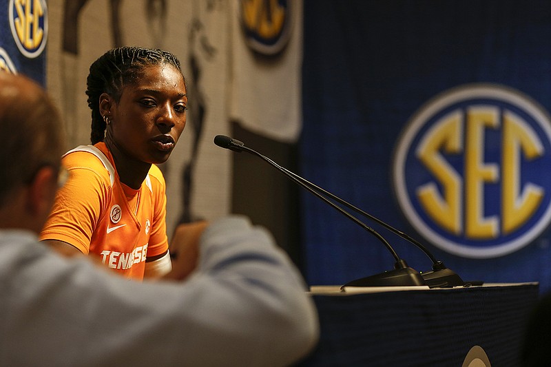 AP file photo by Butch Dill / Tennessee senior Rennia Davis helped lead the way to a 66-58 win at No. 15 Indiana on Thursday.