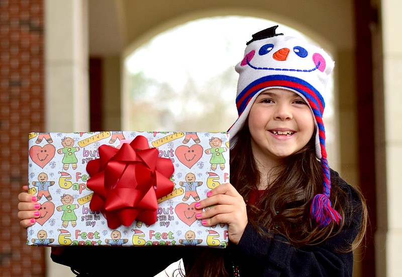 Staff Photo by Robin Rudd / Seven-year old Kariyana Donev is the 2020 winner in the Chattanooga Times Free Press' Lin C. Parker Wrapping Paper Design Contest.