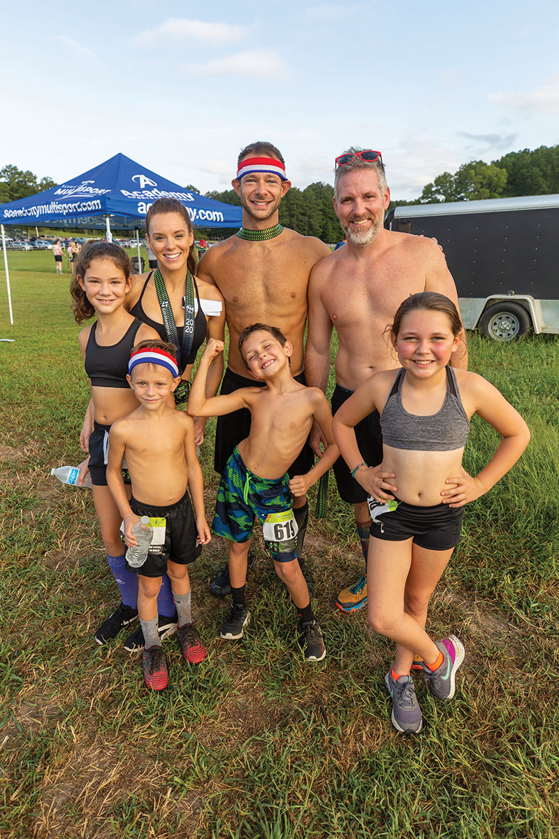 Audrey Doster, Stephanie Doster, Joe Doster, Justin Harness, Olivia Harness, Owen Harness and Harrison Doster, clockwise from left / Photo by Dan Henry/ DanHenryPhotography.com