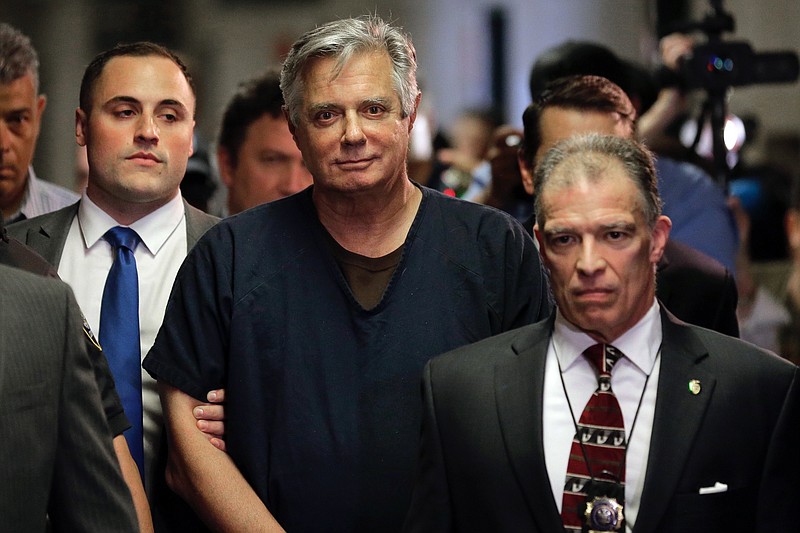 In this Thursday, June 27, 2019 file photo, Paul Manafort arrives in court in New York. President Trump's former campaign manager is to be arraigned on state mortgage fraud charges. President Donald Trump on Wednesday, Dec. 23, 2020 issued pardons and sentence commutations for 29 people, including former campaign chairman Paul Manafort and Charles Kushner, the father of his son-in-law, in the latest burst of clemency in his final weeks at the White House. (AP Photo/Seth Wenig, File)