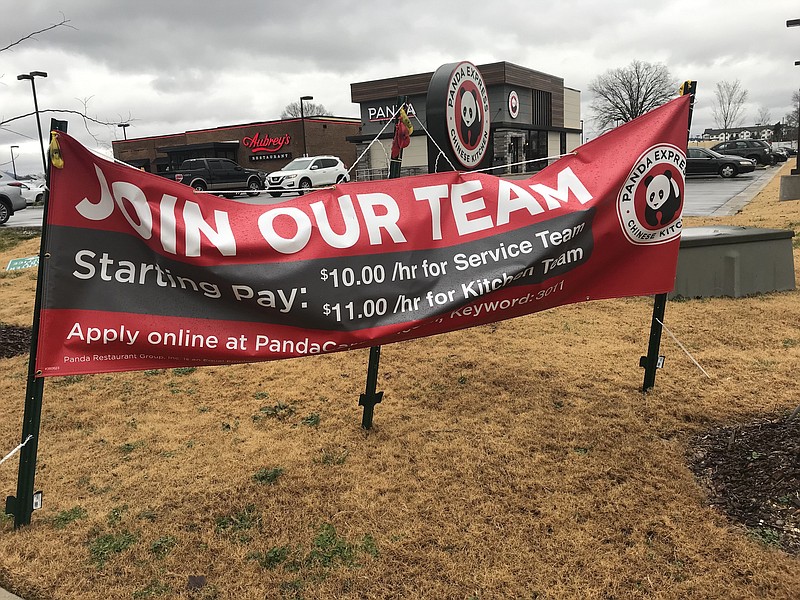 Photo by Dave Flessner / Panda's Xpress in Hixson is among dozens of area restaurants hiring workers.