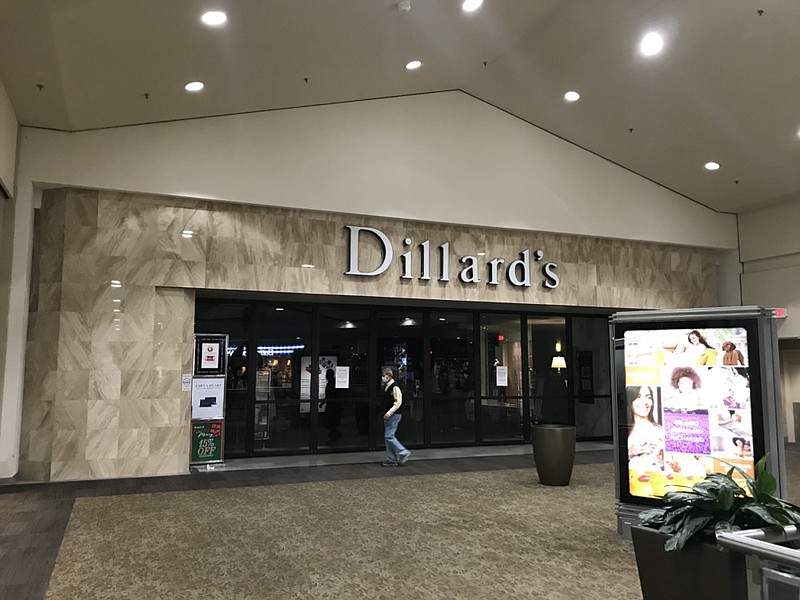 Photo by Dave Flessner / Both of the Dillard's department stores at Hamilton Place Mall closed on Saturday, Dec. 26, 2020, due to AT&T phone outages triggered by a Christmas morning explosion outside of an AT&T transmission building in downtown Nashville.
