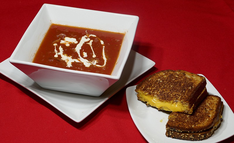 The classic, tomato soup and a cheese sandwich. / Photo by Linda Gassenheimer/TNS