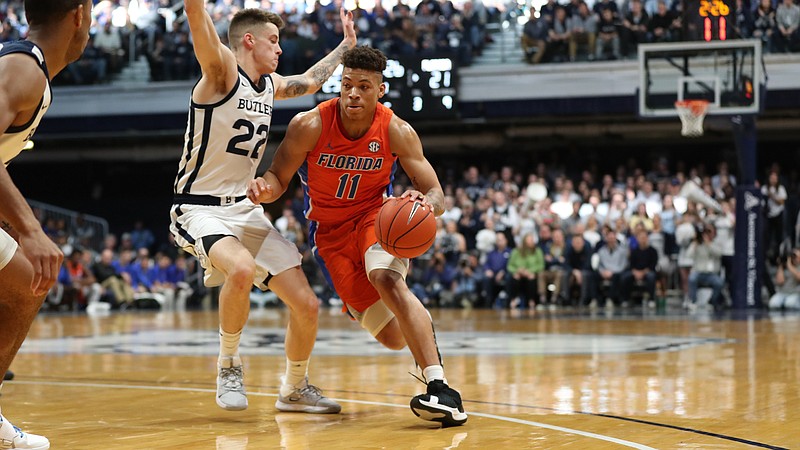 Florida Athletics photo by Alex de la Osa / Florida junior forward Keyontae Johnson is now helping as a student coach as part of the recovery following his Dec. 12 collapse during a game at Florida State.