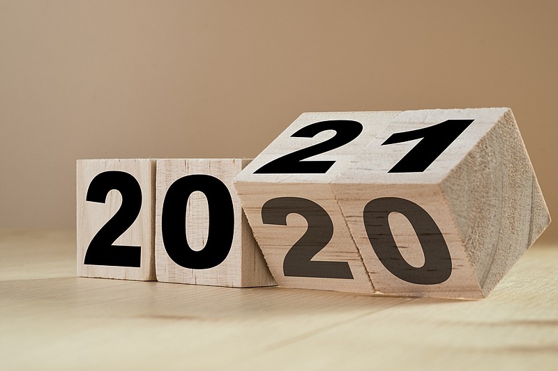 Getty Images / 2020, blocks, 2021, new year