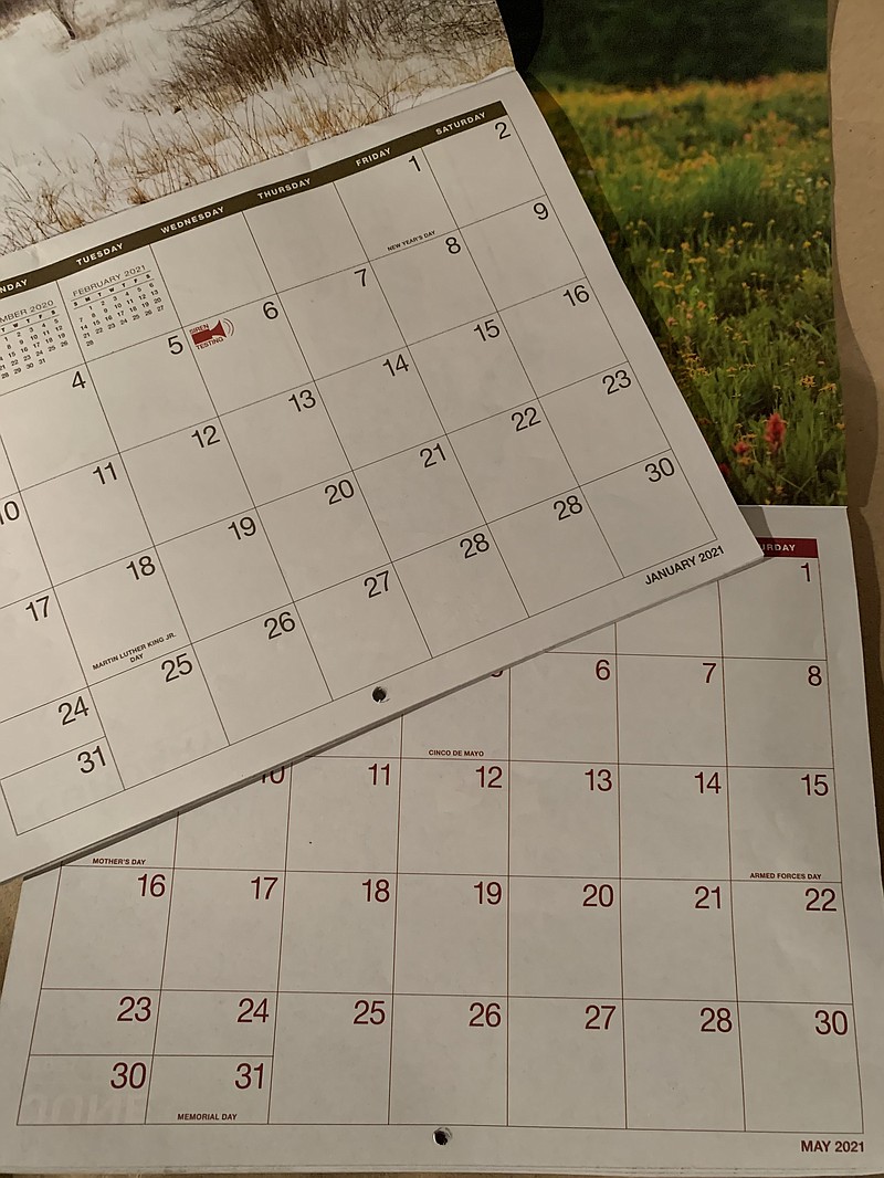 Photo by Lisa Denton / Calendars sent by TVA to residents within 10 miles of the Sequoyah Nuclear Plant are missing two key dates in 2021: Jan. 29 and May 29.