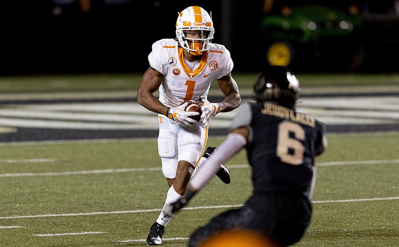Tennessee Athletics photo by Andrew Ferguson / Tennessee graduate transfer receiver Velus Jones Jr. will use the extra season allowed by the NCAA to play for the Volunteers again in 2021.