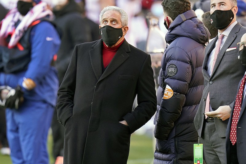 AP photo by Jeff Roberson / Atlanta Falcons owner Arthur Blank watches from his team's sideline at Arrowhead Stadium during a game against the Kansas City Chiefs on Dec. 27 in Kansas City, Mo.