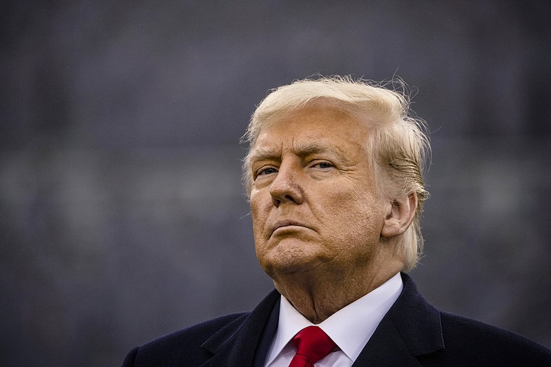 File photo by Samuel Corum of The New York Times / President Donald Trump is photographed during the Army-Navy football game at the U.S. Military Academy in West Point, New York, on Dec. 12, 2020.