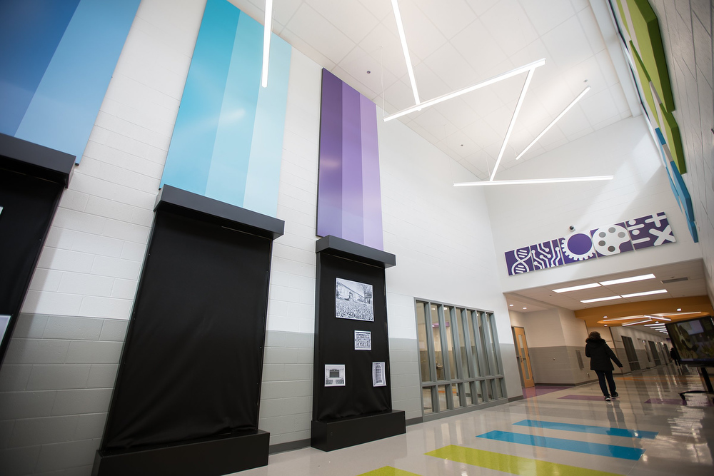 Staff photo by Troy Stolt / Harrison Elementary School is seen during a ribbon cutting ceremony and tour of the new Harrison Elementary School on Tuesday, Jan. 12, 2021 in Harrison, Tenn.