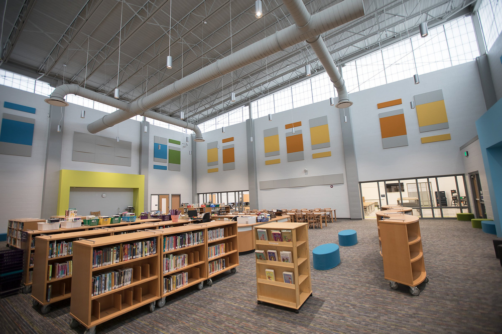 Staff photo by Troy Stolt / Harrison Elementary School is seen during a ribbon cutting ceremony and tour of the new Harrison Elementary School on Tuesday, Jan. 12, 2021 in Harrison, Tenn.