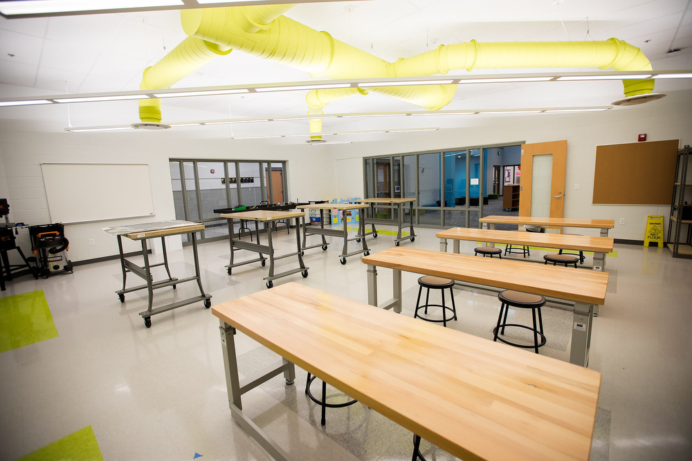 Staff photo by Troy Stolt / Harrison Elementary School is seen during a ribbon cutting ceremony and tour of the new Harrison Elementary School on Tuesday, Jan. 12, 2021 in Harrison, Tenn.