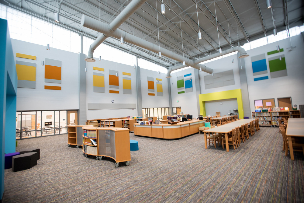 Staff photo by Troy Stolt / Harrison Elementary School is seen during a ribbon cutting ceremony and tour of the new Harrison Elementary School on Tuesday, Jan. 12, 2021 in Harrison, Tenn.
