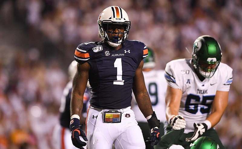 Auburn Athletics photo / Former Auburn defensive end Big Kat Bryant announced Saturday that he will use his extra year of eligibility allowed by the NCAA due to the coronavirus pandemic at Tennessee.