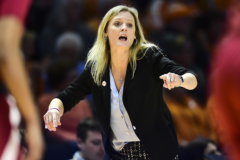 Knoxville News Sentinel file photo by Calvin Mattheis via AP / Tennessee women's basketball coach Kellie Harper has acknowledged the challenge of leading her alma mater, where Pat Summitt was a pioneer for the sport and made the Lady Vols the nation's top program during her long tenure.