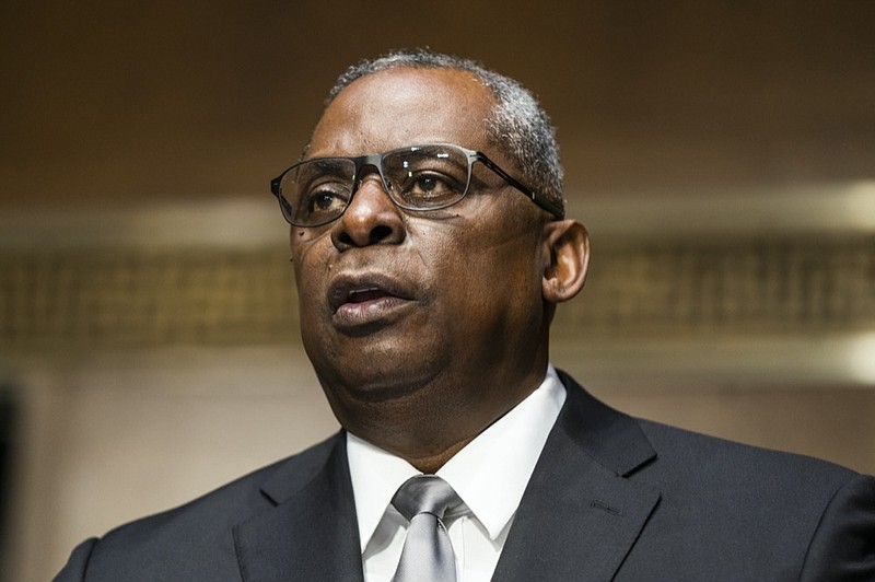 Secretary of Defense nominee Lloyd Austin, a retired Army general, speaks during his conformation hearing before the Senate Armed Services Committee on Capitol Hill, Tuesday, Jan. 19, 2021, in Washington. (Jim Lo Scalzo/Pool via AP)


