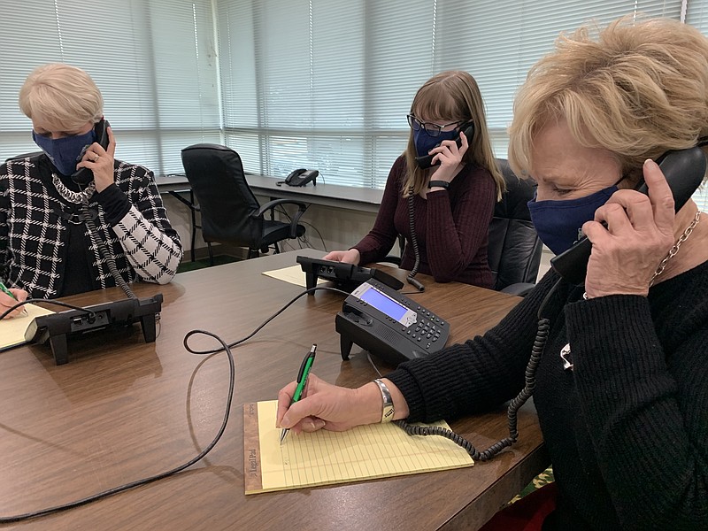 Photo contributed by Catoosa County Government / Employees man the phones at the new Catoosa County COVID-19 vaccine hotline center.