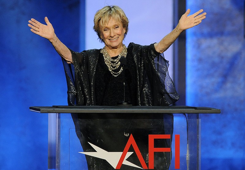 ctress Cloris Leachman gestures to honoree Mel Brooks in the audience during the American Film Institute's 41st Lifetime Achievement Award Gala on June 6, 2013, in Los Angeles. Leachman, a character actor whose depth of talent brought her an Oscar for the "The Last Picture Show" and Emmys for her comedic work in "The Mary Tyler Moore Show" and other TV series, has died. She was 94. (Photo by Chris Pizello/Invision/AP, FILE)