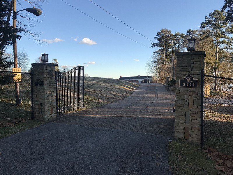 The entrance for Camp Dixie in Soddy Daisy opens to a nearly 25-acre lakefront site with a 9,704-square-foot house and a separate 4,435-square-foot lodge. The site on the Chickamauga Lake in Soddy-Daisy, which was once used for the Dixie Yarns employee recreation area, sold for $4.25 million last week.