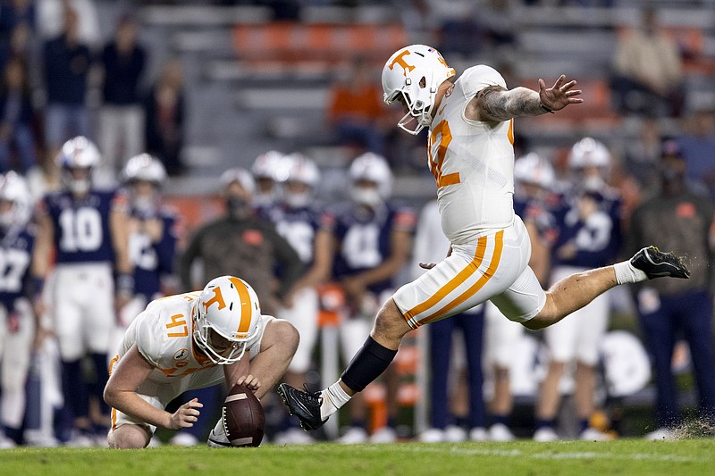 Tennessee Athletics photo by Andrew Ferguson / Former Tennessee kicker Brent Cimaglia announced Sunday that he will use his extra season of eligibility at Georgia Tech.